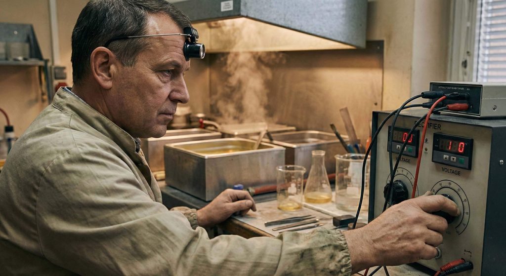 صفر تا صد آبکاری رزگلد؛ تکنیکها، چالش اکسیداسیون و راهکار تنظیم ولتاژ در آبکاری رزگلد