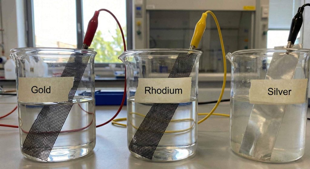 بهترین جنس آند در آبکاری جواهرات: بررسی تخصصی آندهای استیل، پلاتینهشده و MMO